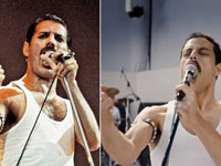 Rami Malek in Bohemian Rhapsody e Freddie Mercury 
