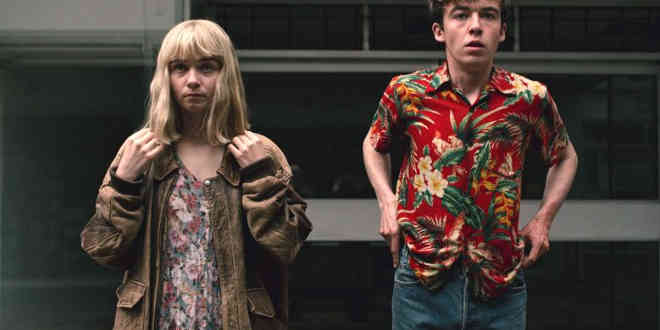 Alex Lawther e Jessica Barden in The End of the F***ing World